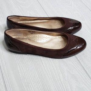 L.L. Bean Womens Brown Suede Flats Size 7.5